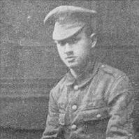 Sidney Lewis, the youngest soldier in World War I, wearing military uniform in 1916.