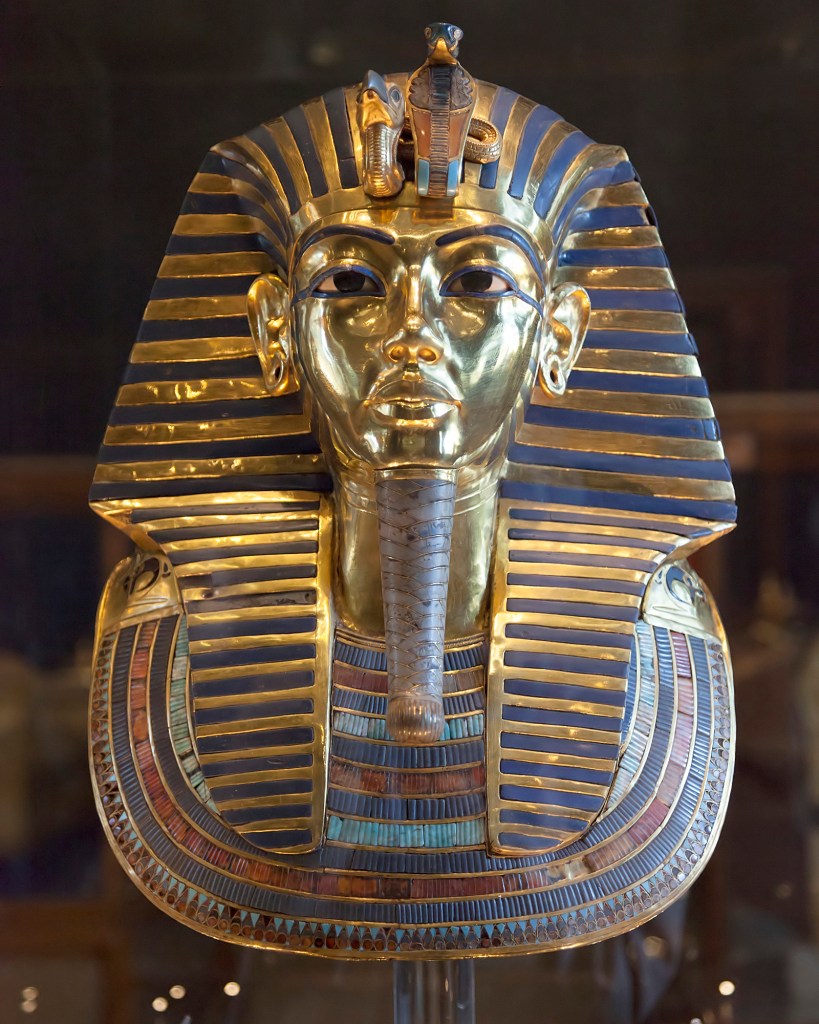The Gold mask of Egyptian Pharaoh Tutankhamun