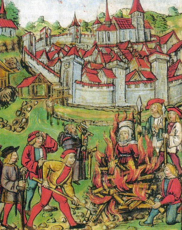 Witch burning in Switzerland in Medieval times