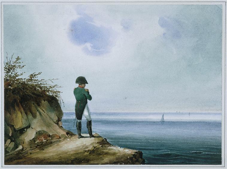 Napoleon looking out to the sea on St Helena by Franz Josef Sandmann