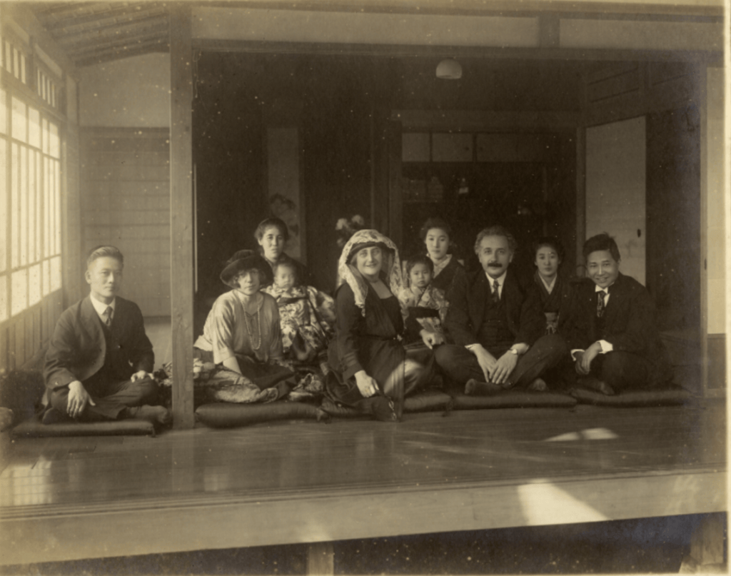 Einstein with the Yamamoto family 1922