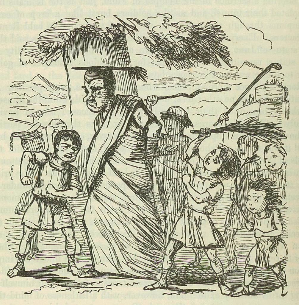 Image by John Leech, from: The Comic History of Rome by Gilbert Abbott A Beckett.