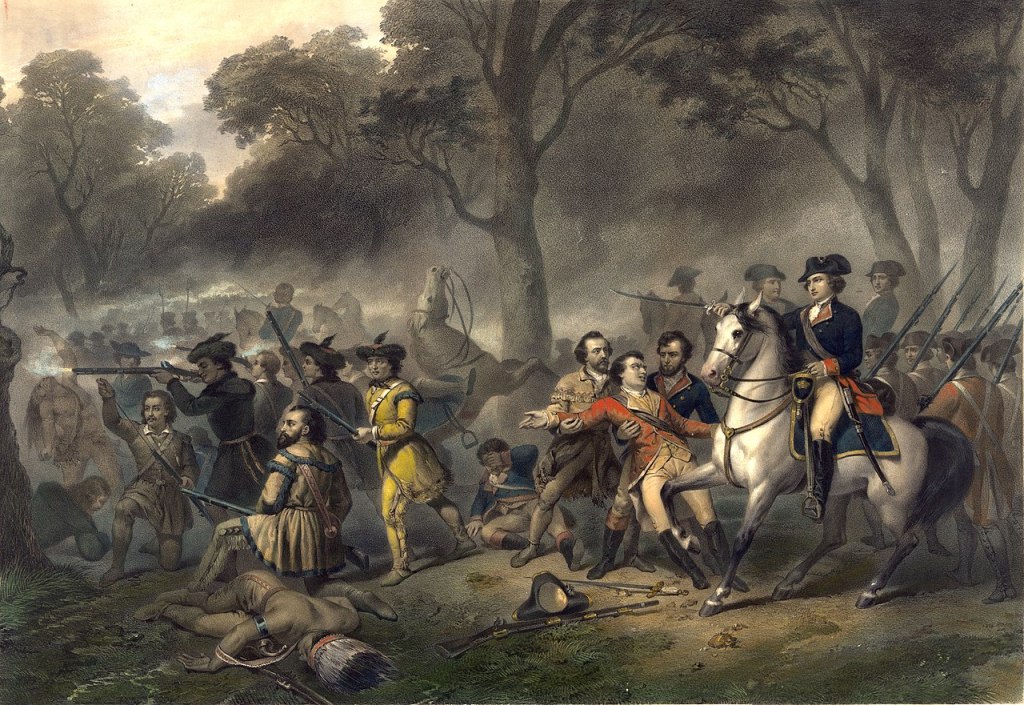 George Washington on Horseback during the Battle of the Monongahela