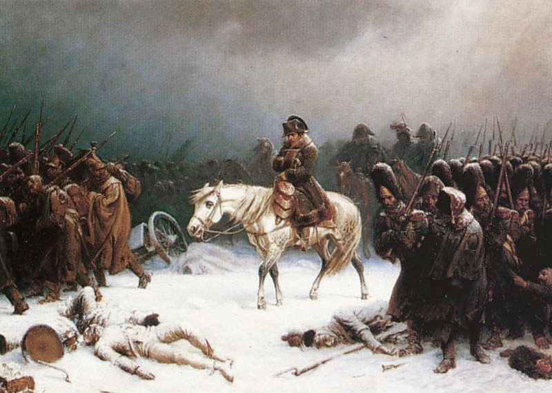 Napoleon’s retreat from Moscow, Adolph Northen, 1851.