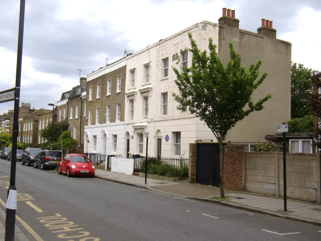 Van Gogh place of living in London