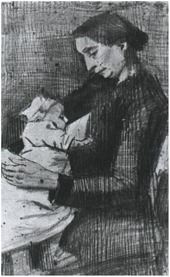 Sien Nursing Baby, 1882.