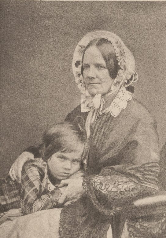 Emma Wedgwood Darwin and Leonard Darwin 1853