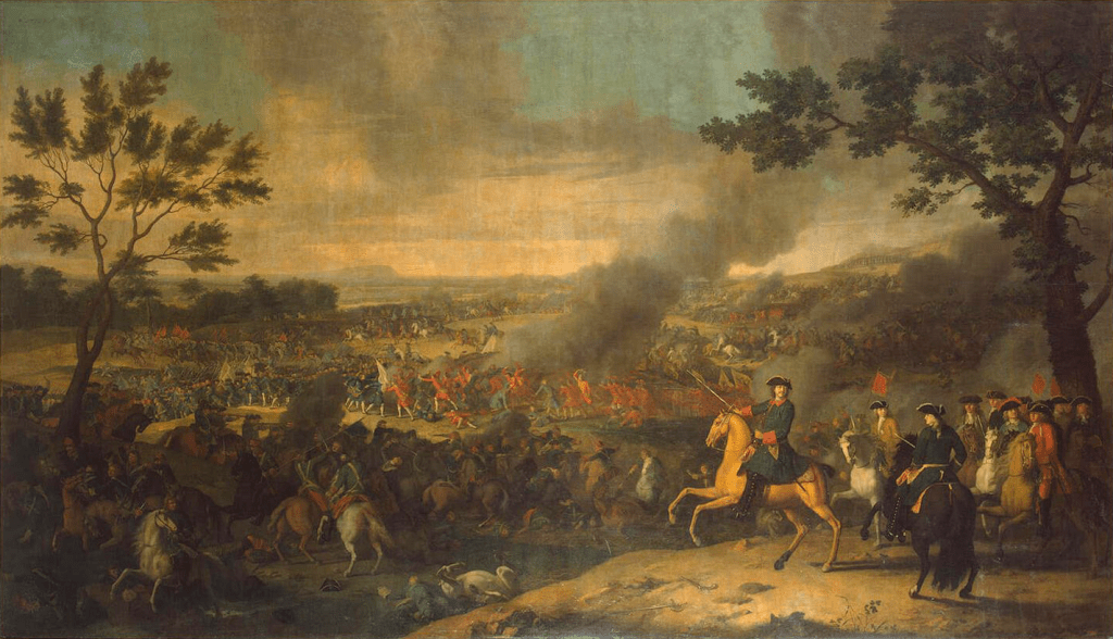 The Battle of Poltava in 1709