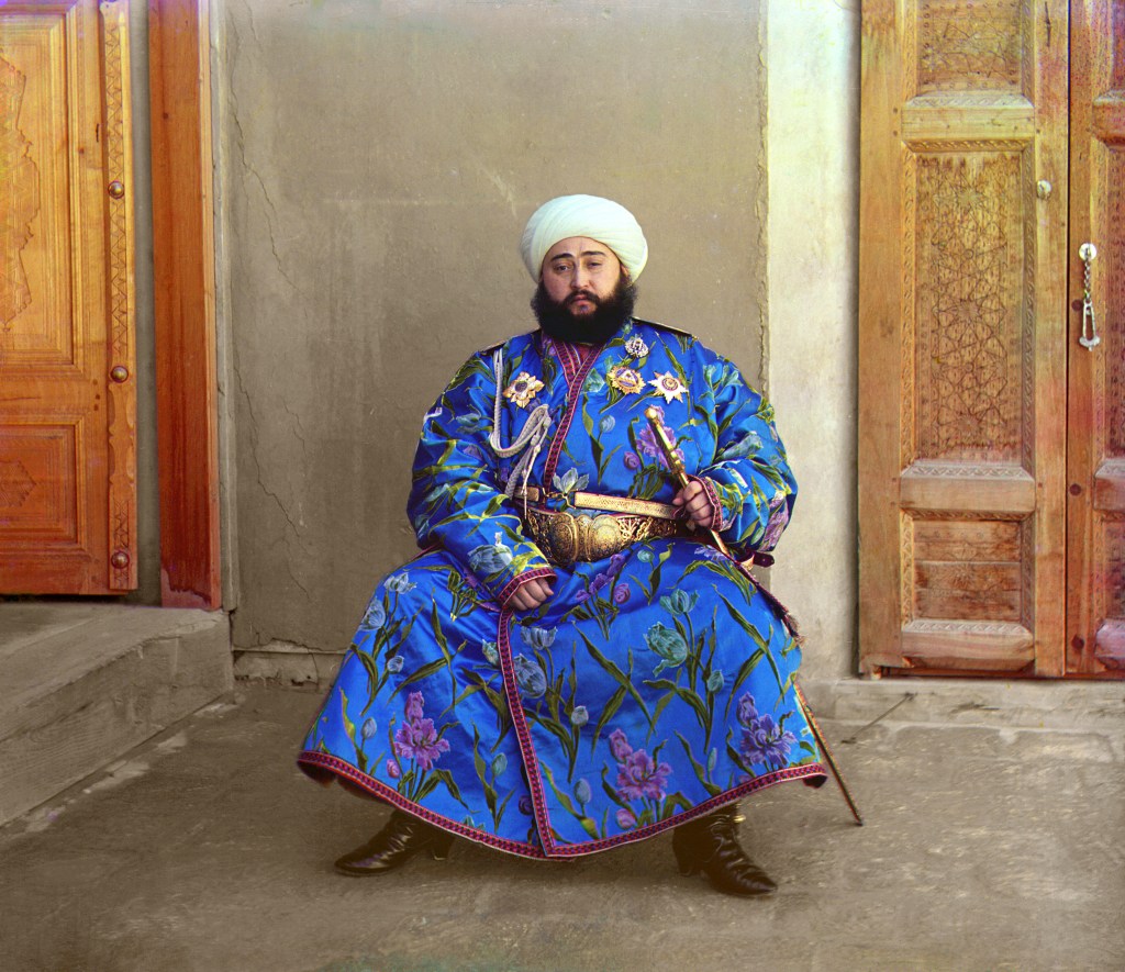 Color photo of Said Mir Mohammed Alim Khan in 1911