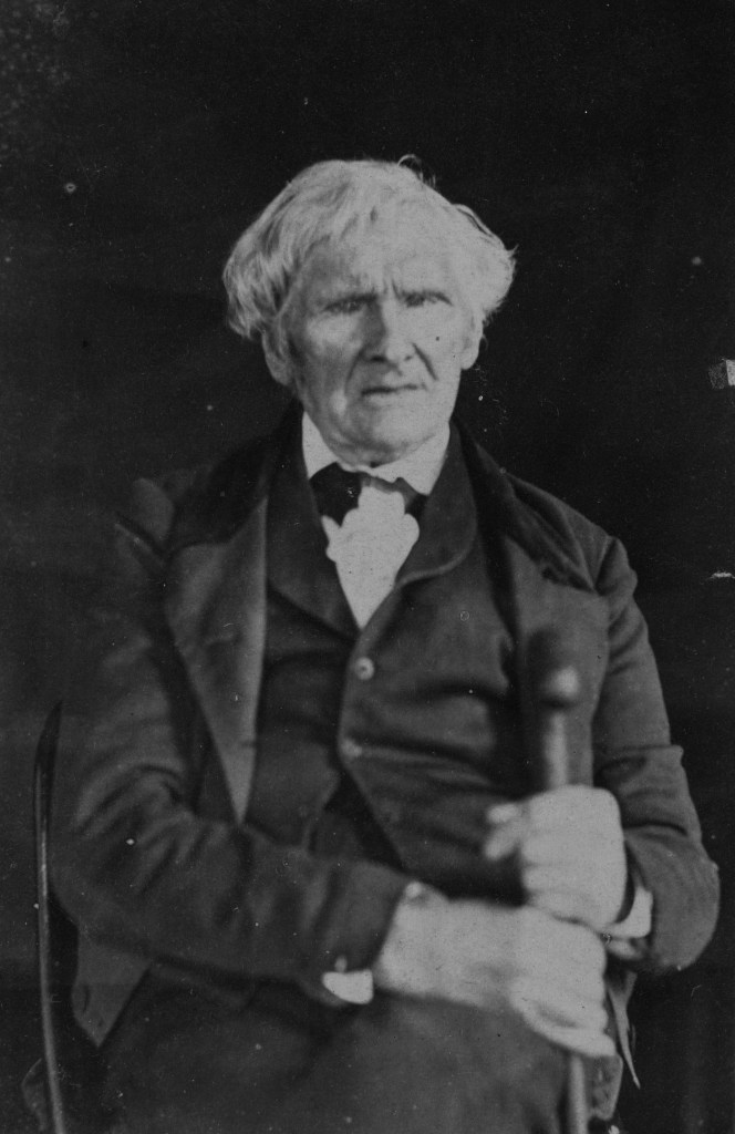 American Revolutionary War Veteran, Alexander Millener, photographed in a suit at the age of 104 in 1864.