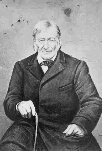 The last veteran of the American Revolution, Daniel F. Bakeman photographed in 1868.
