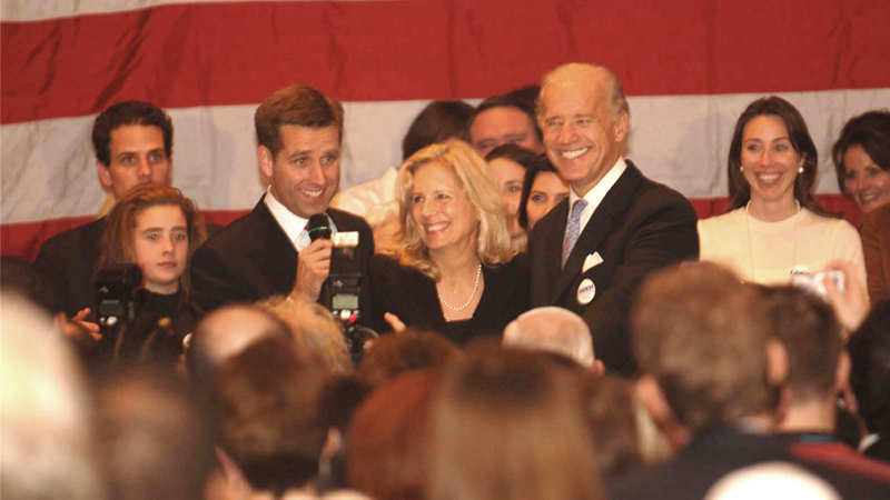 Beau Biden with his family