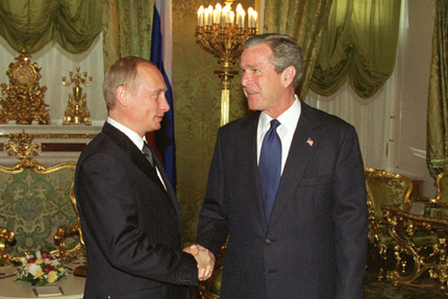Putin and Bush