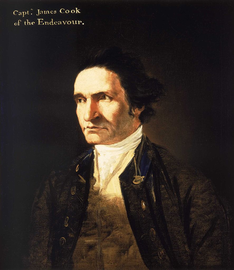 Portrait of the 18th century explorer James Cook