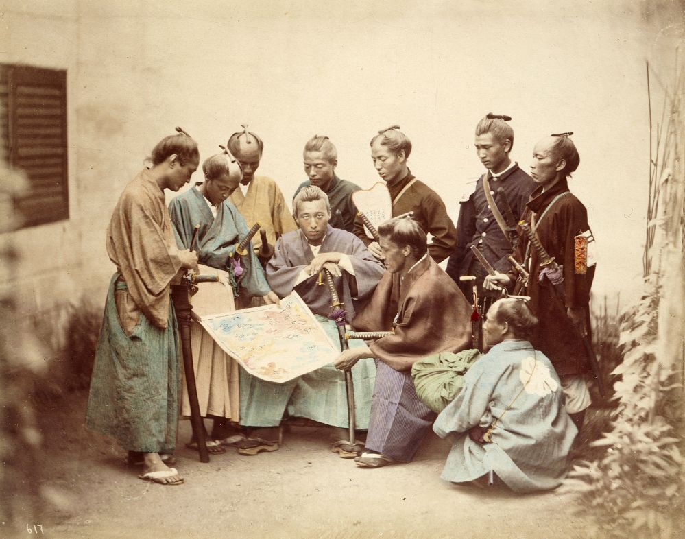 Samurai in Japan photographed when they opened their borders in the 19th century