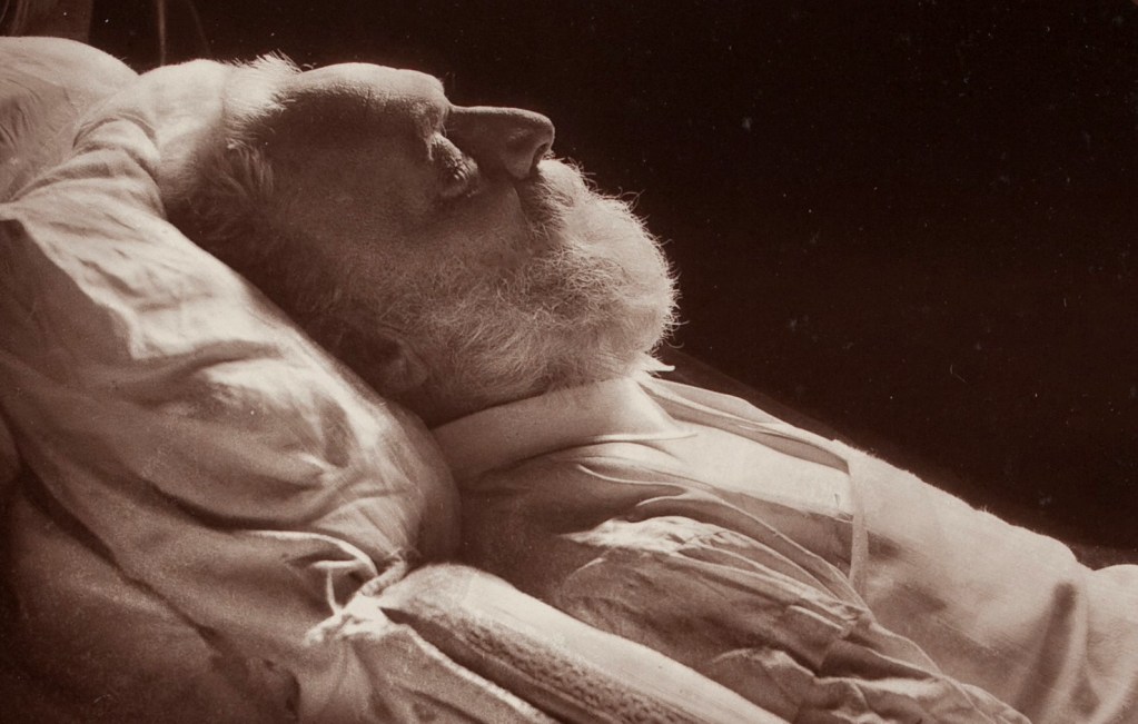 Victor Hugo on his deathbed in 1885
