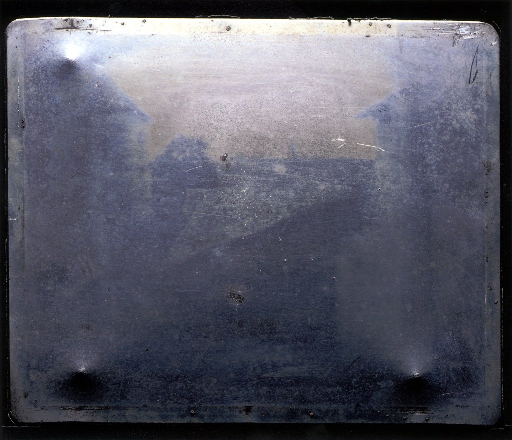 The oldest photo original plate