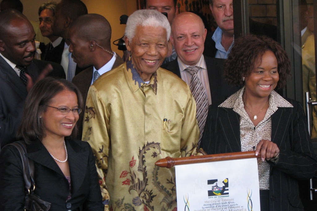  Nelson Mandela in Johannesburg, Gauteng, on 13 May 2008.