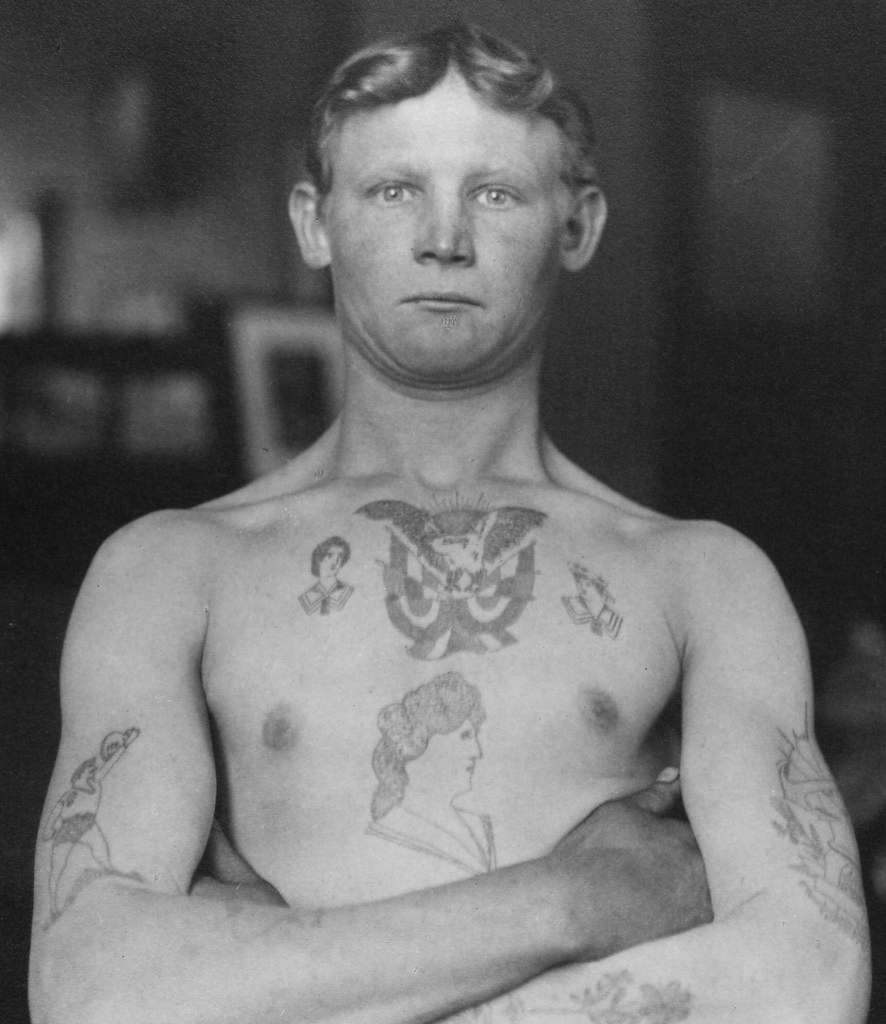 A German stowaway photographed at Ellis Island