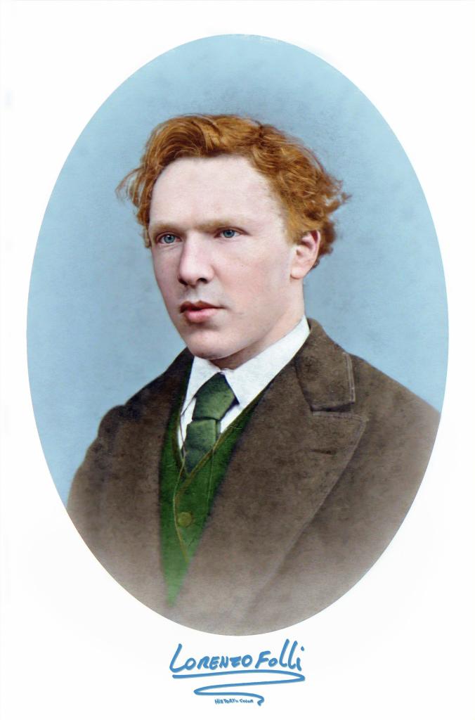 One of the most famous historical figures in art, Vincent Van Gogh in color
