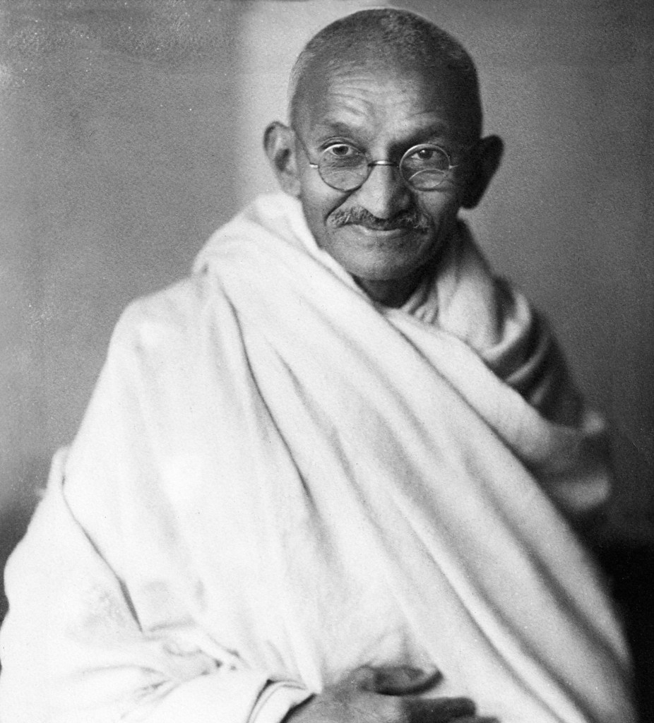 Studio photograph of Mahatma Gandhi, 1931.