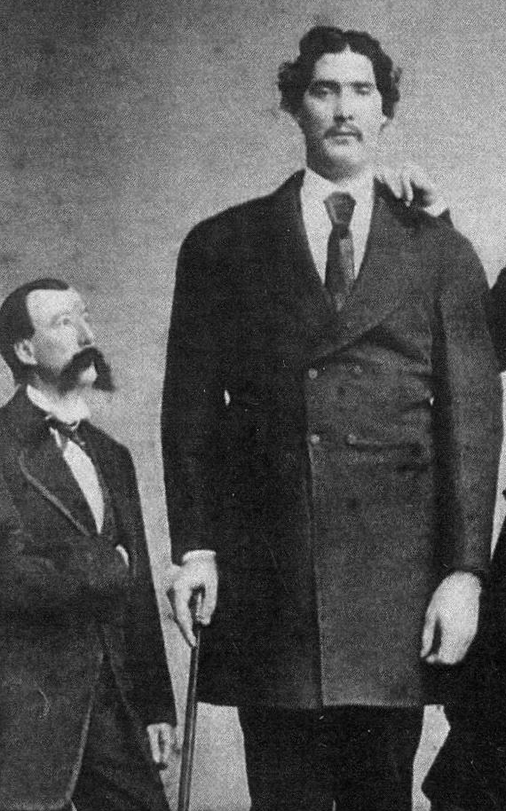 Martin Van Buren Bates - The Kentucky Giant in circa 1871