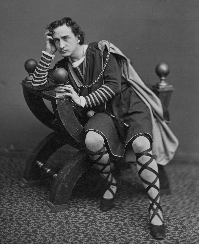 Edwin Booth as Hamlet "To be or not to be, that is the question" taken at Gurney, Fifth Avenue, cor. 16th St., N.Y.